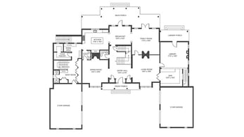 2D Black & White Floor Plans - Services - 2