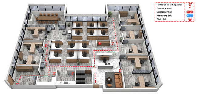3D Emergency Response Floor Plans - Services - 3