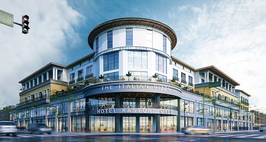 3D rendering services for commercial real estate - shopping center example - email