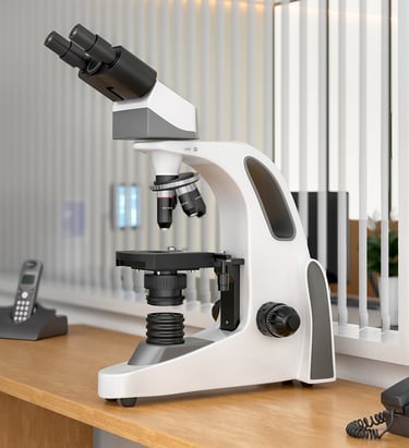 Medical Equipment - Lab Equipment -3D rendering services - Microscope 3d rendering example