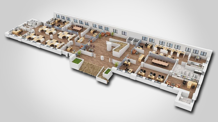 2D & 3D Commercial Floor Plans