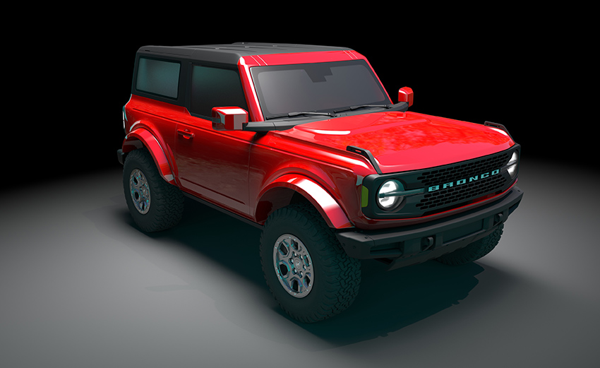 Car 3D Render - 3D Rendering Services - Bronco Example