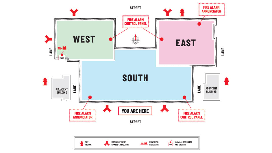 Colored Emergency Response Maps