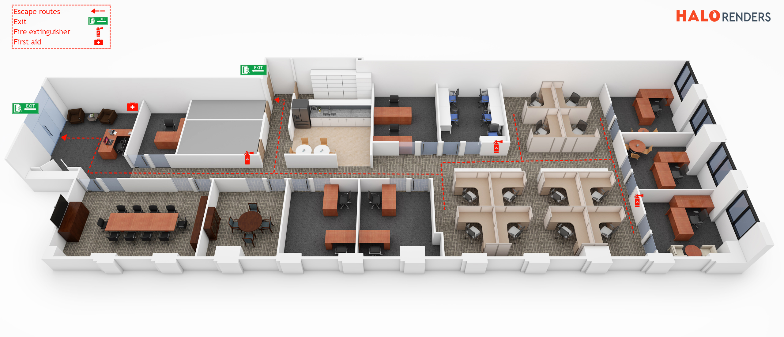 Emergency Rescue Layout 2D & 3D Emergency Response Maps | Halo Renders