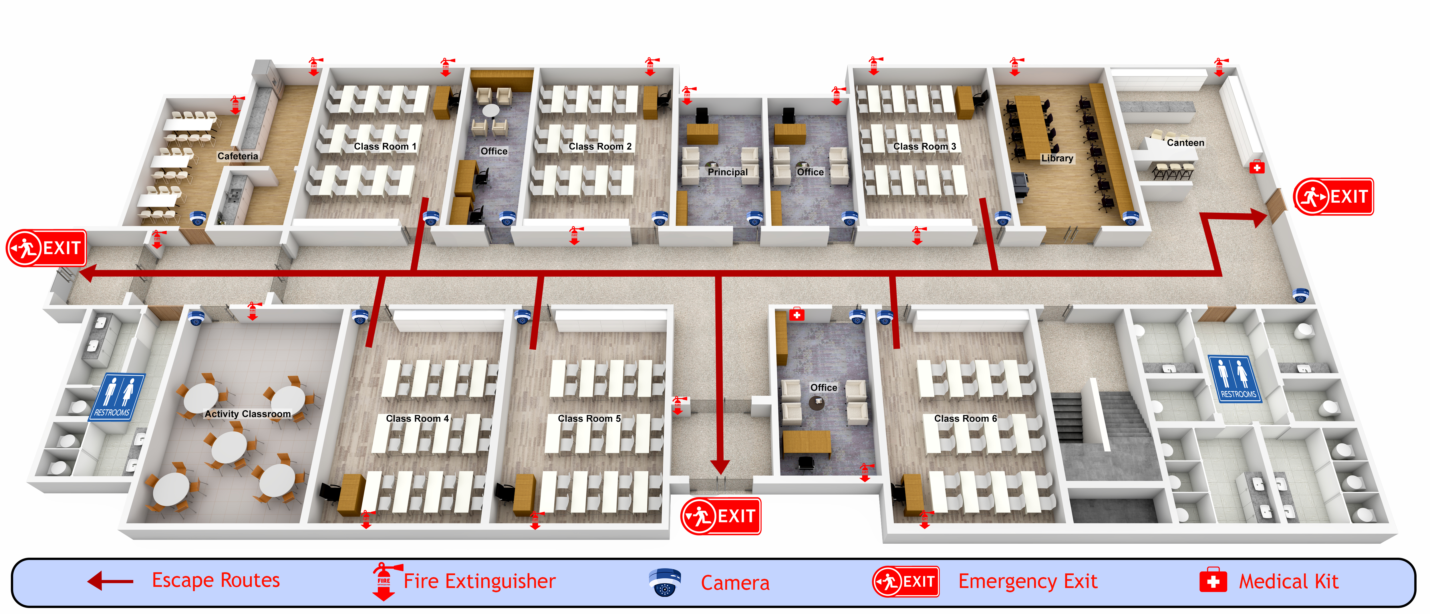 Emergency School Floor Plan