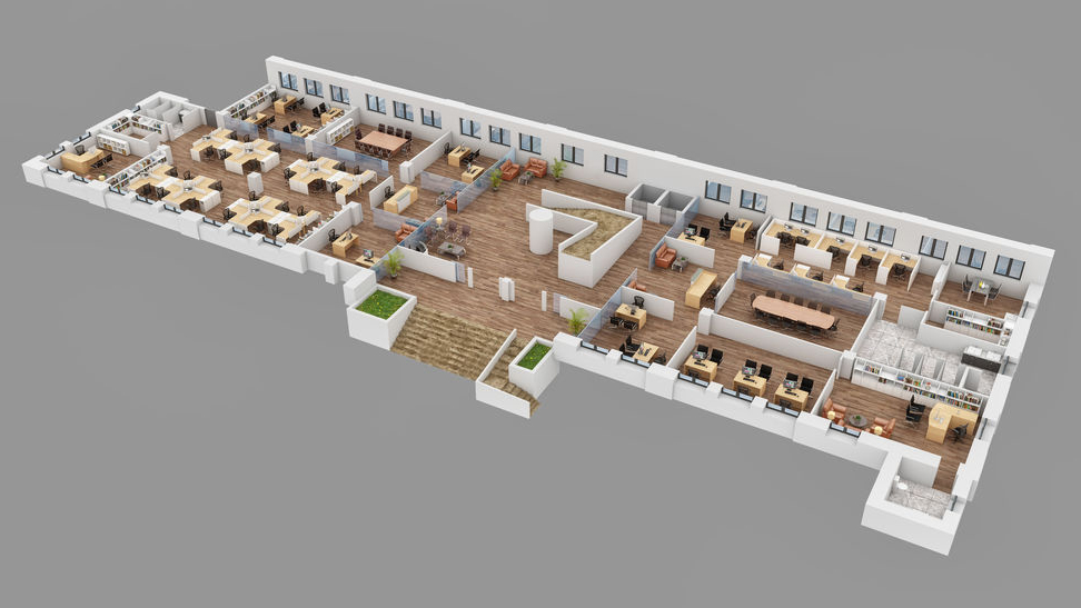 Office Space 3D Rendering Services